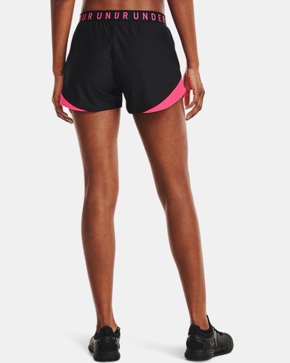 Women's UA Play Up Shorts 3.0, Black, pdpMainDesktop image number 2